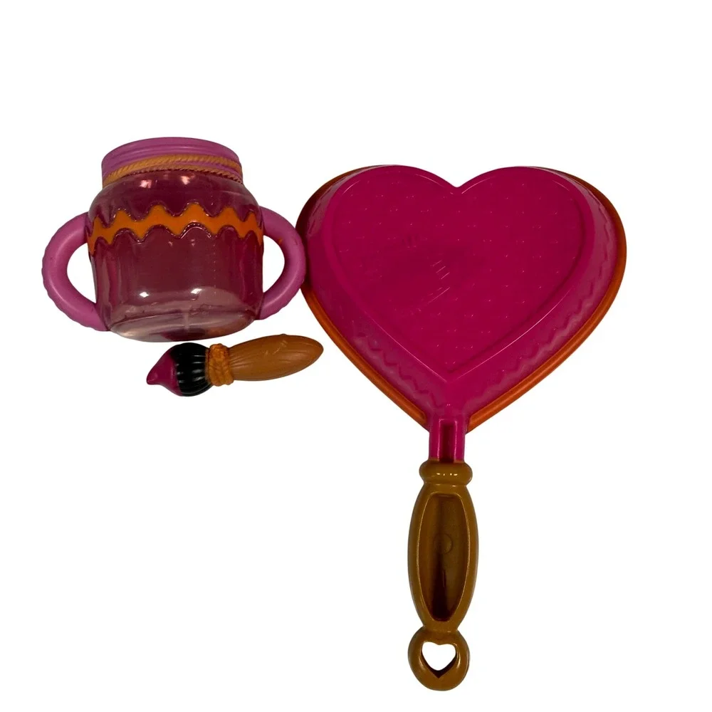 Lalaloopsy Doll Accessories Toy Set Girls Pink Heart Pan Cup Brush Replacement
